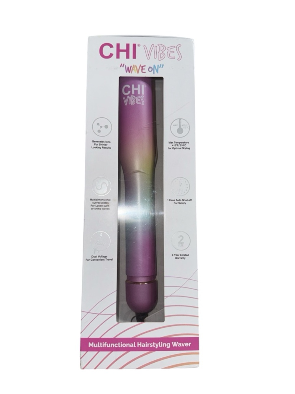 Iridescent Pastel Hair Straightener for Women